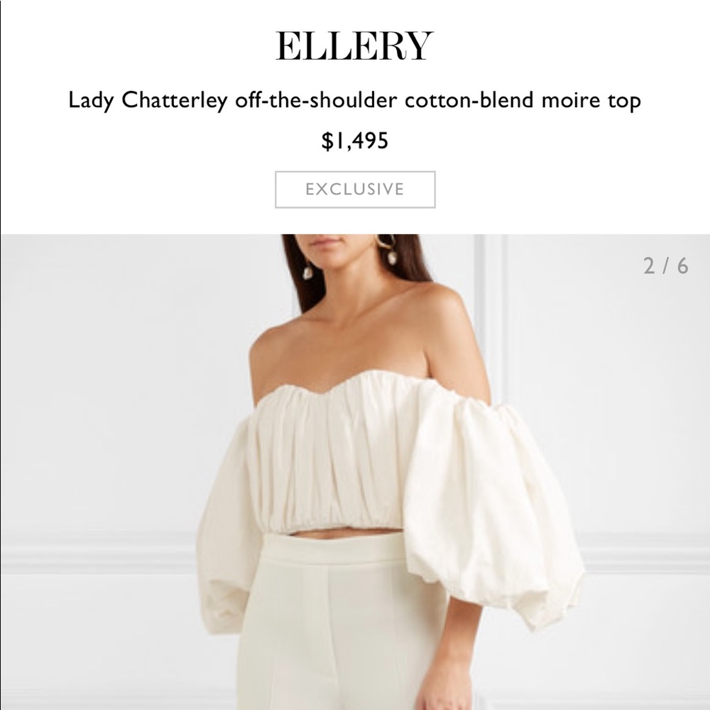 Ellery off the shoulder cotton top